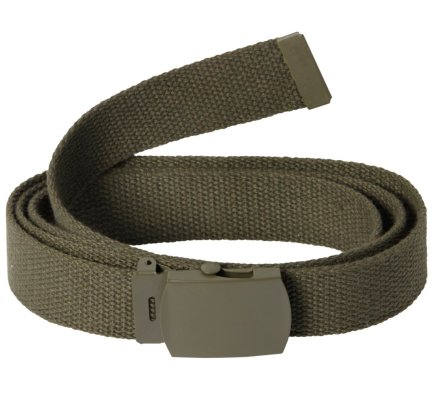 Ceinture toile unie kaki PERCUSSION