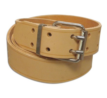 Ceinture Militaire en cuir naturel 120cm