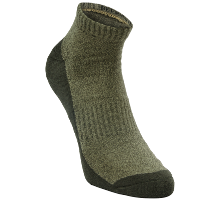 Chaussettes basse en chanvre verte DEERHUNTER