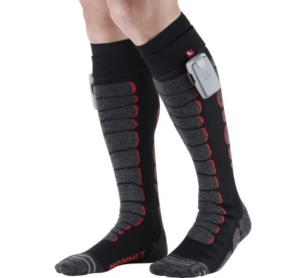 Nouvelles chaussettes chauffantes de ski Lenz avec renforts tibia