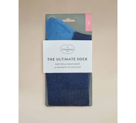 Chaussettes femme Iris bleu LE CHAMEAU