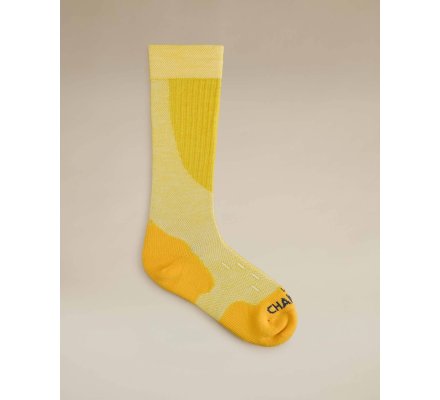 Chaussettes femme Iris jaune LE CHAMEAU
