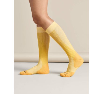 Chaussettes femme Iris jaune LE CHAMEAU