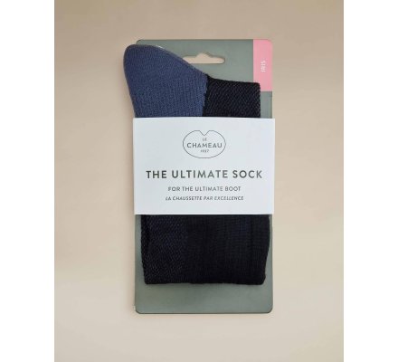 Chaussettes femme Iris noir LE CHAMEAU