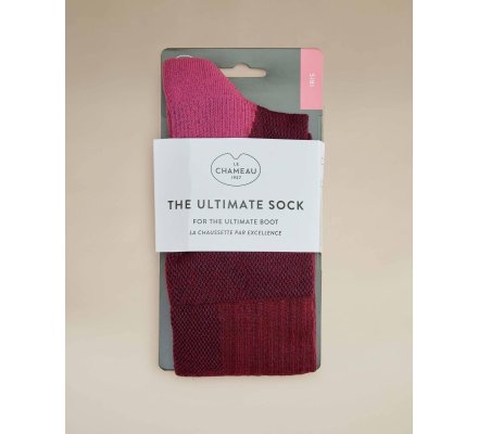 Chaussettes femme Iris rouge LE CHAMEAU