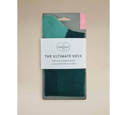 Chaussettes femme Iris vert LE CHAMEAU