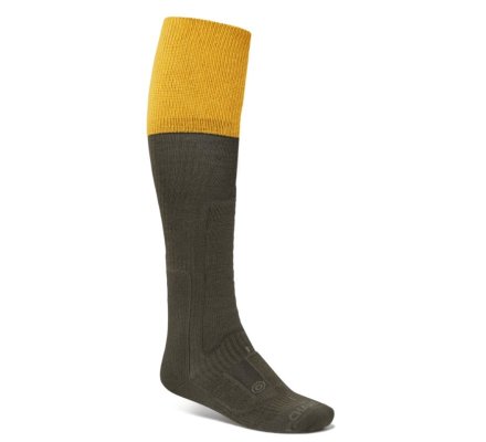 Chaussettes montantes vert moutarde Vierzon LE CHAMEAU