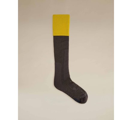Chaussettes montantes vert moutarde Vierzon LE CHAMEAU