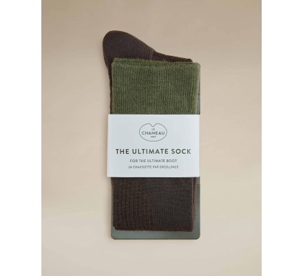 Chaussettes montantes vert Vierzon LE CHAMEAU