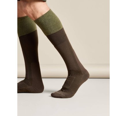 Chaussettes montantes vert Vierzon LE CHAMEAU