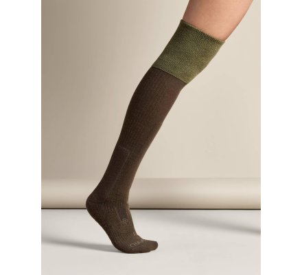 Chaussettes montantes vert Vierzon LE CHAMEAU