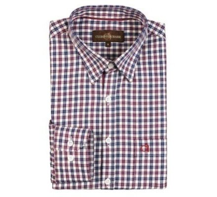 Chemise à manches longues Ambroise bordeaux Club Interchasse