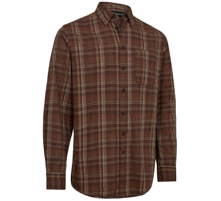 Chemise carreaux Ashton marron DEERHUNTER