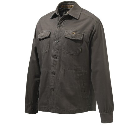 Chemise BERETTA à manches longues Heavy Overshirt marron