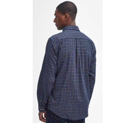 Chemise Tattersall regular bleue BARBOUR