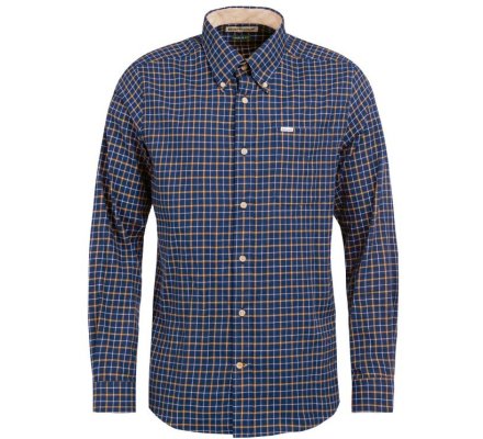 Chemise Tattersall regular bleue BARBOUR