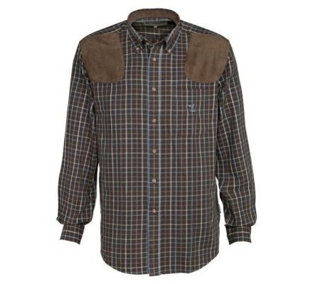 Chemise à manches longues Sologne Marron et bleu Percussion