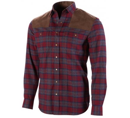 Chemise BROWNING  Frederick rouge à manches longues 