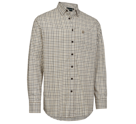 Chemise carreaux beige Gavin DEERHUNTER