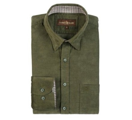 Chemise à manches longues Olive kaki Club Interchasse