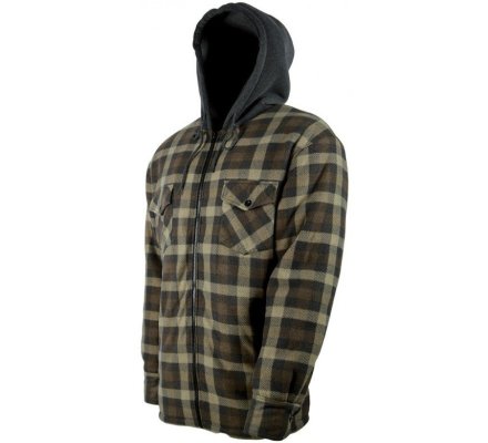 Chemise polaire enfant carreaux avec capuche TREELAND