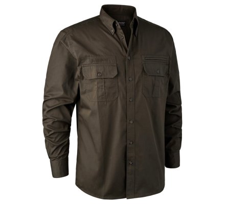 Chemise marron manches longues Caribou DEERHUNTER