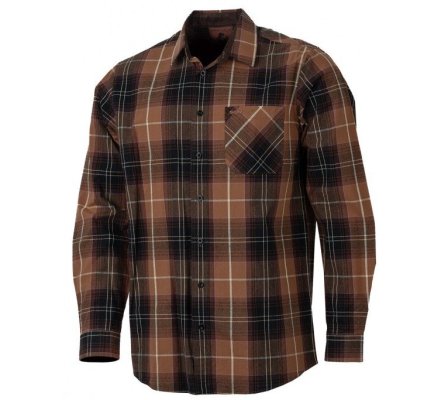 Chemise en coton marron claire SOMLYS