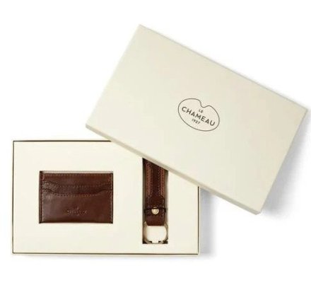 Coffret cadeaux Porte-cartes et Porte clés de chasse LE CHAMEAU