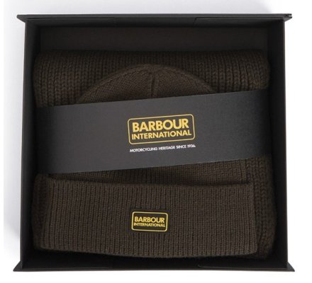 Coffret cadeau bonnet et écharpe BARBOUR