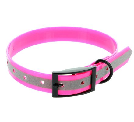 Collier rose fluo réfléchissant en TPU