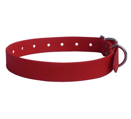 Collier PVC souple rouge