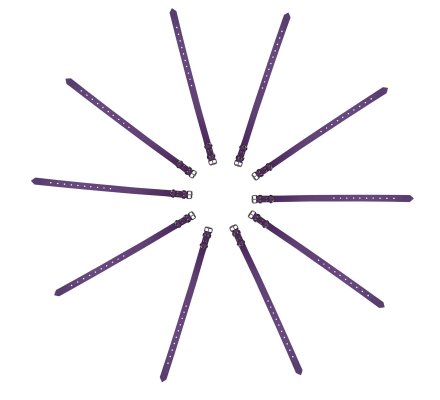 Pack éco 10 colliers PVC souple violet 