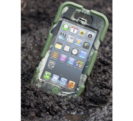 Coque iPhone 5/5S/SE Griffin Survivor noire / camo Mossy Oak