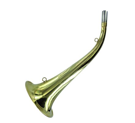 Corne d'appel ronde en laiton 30 cm