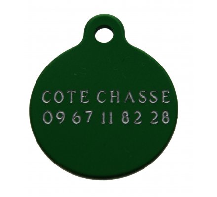 Médaille ronde gravée colorée 2.5 cm