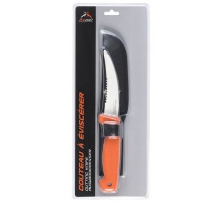 Couteau à éviscérer orange PRO HUNT