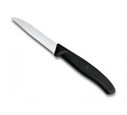 Couteau de table dentelé noir VICTORINOX