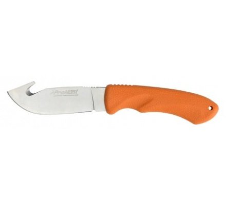 Couteau à dépecer manche gomme orange Prohunt