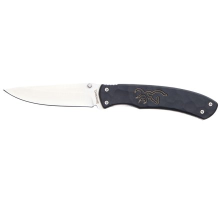 Couteau Primal lame moyenne pliante noir BROWNING