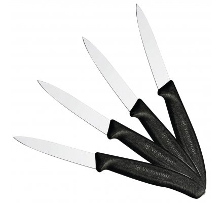 Pack 4 couteaux de table noir VICTORINOX