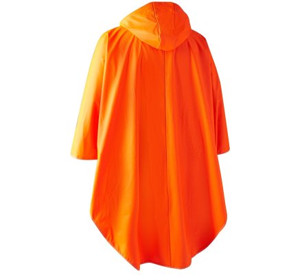 Poncho de chasse imperméable orange Hurricane Deerhunter