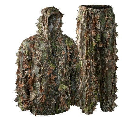 Ensemble veste et pantalon camouflage feuilles 3D DEERHUNTER