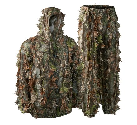 Ensemble camo veste et pantalon camouflage feuilles 3D DEERHUNTER