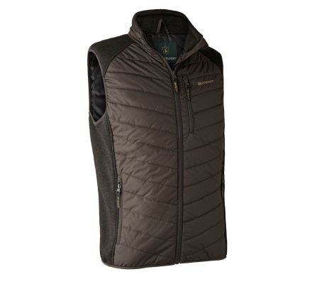 Gilet de chasse marron Moor avec tricot DEERHUNTER