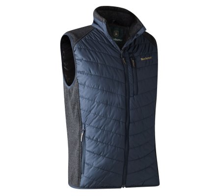 Gilet de chasse Bleu Moor avec tricot DEERHUNTER