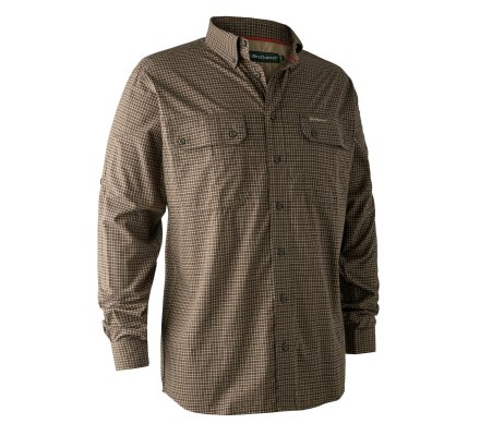 Chemise manches longues marron clair Callum Bamboo DEERHUNTER