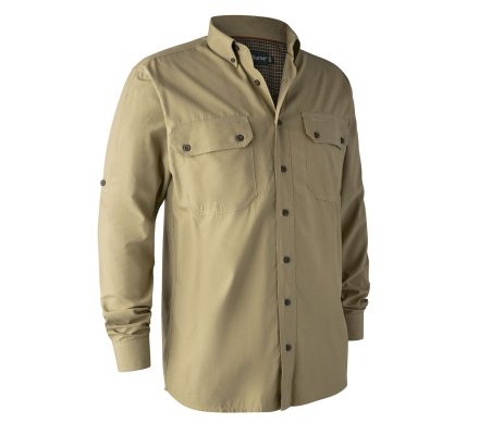 Chemise manches longues Reyburn beige Bamboo DEERHUNTER