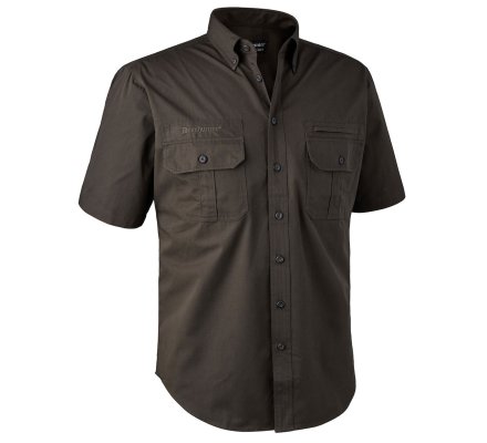 Chemise marron manches courtes Caribou DEERHUNTER