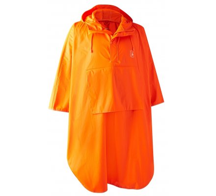Poncho de chasse imperméable orange Hurricane Deerhunter