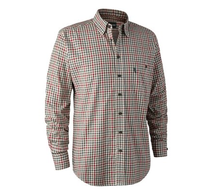 Chemise à carreaux rouge Zachary DEERHUNTER